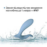 Смарт-вібратор в трусики Svakom Erica Dusty Blue, дуже гнучкий, 2 мотори - SO8978, фото 5