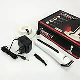 Малошумна машинка для стрижки волосся, Домашня машинка акумуляторна для стрижки волосся HP-95, фото 5