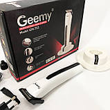 Малошумна машинка для стрижки волосся, Домашня машинка акумуляторна для стрижки волосся HP-95, фото 9