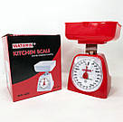 Ваги для кухні на батарейках з екраном MATARIX MX-405 5 кг красные, Настільні ваги для кухні з чашею FQ-94, фото 6