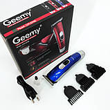 Машинка для стрижки з потужним акумулятором Gemei, Бездротовий акумуляторний тример для стрижки волосся ZE-32, фото 8