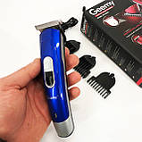 Машинка для стрижки з потужним акумулятором Gemei, Бездротовий акумуляторний тример для стрижки волосся ZE-32, фото 10