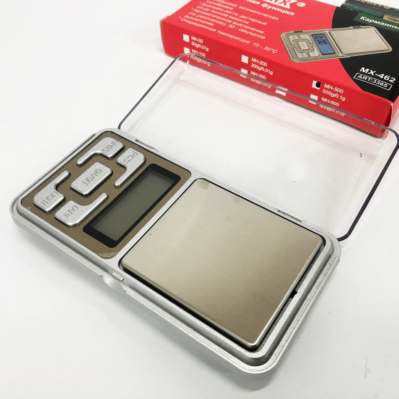 Кишенькові ваги на батарейках Matarix MX-462 500 г, Ваги міліграмові кишенькові ювелірні QO-52, фото 1