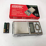 Кишенькові ваги на батарейках Matarix MX-462 500 г, Ваги міліграмові кишенькові ювелірні QO-52, фото 7