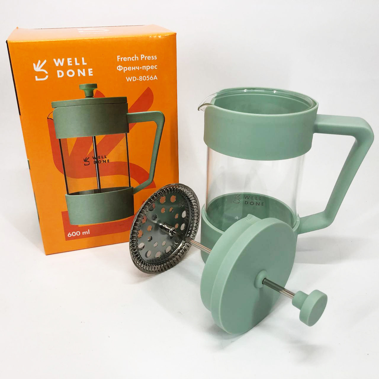 Френч-прес для міцної кави, Приготування чаю за допомогою прес-заварника, Френч-прес для дому та офісу GY-60, фото 1