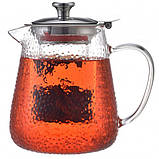Скляні чайники для заварювання трав'яного чаю Con, Скляний чайник з фільтром для заварювання чаю CP-90, фото 4