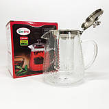 Скляні чайники для заварювання трав'яного чаю Con, Скляний чайник з фільтром для заварювання чаю CP-90, фото 9