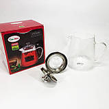 Скляні чайники для заварювання трав'яного чаю Con, Скляний чайник з фільтром для заварювання чаю CP-90, фото 3