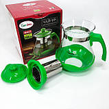 Скляний заварний чайник для чаю чайники, Заварний чайник скляний з ручкою, Заварник для кухні HZ-14, фото 7