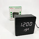 Настільний годинник з цифрами, Стильний електронний годинник з підсвічуванням LED HN-64, фото 6