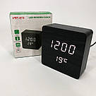 Настільний годинник з цифрами, Стильний електронний годинник з підсвічуванням LED HN-64, фото 10