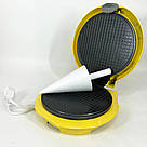 Вафельниця з антипригарним покриттям Magio MG-397 750Вт, Вафельниця для приготування віденських вафель QE-73, фото 5