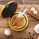 Вафельниця з антипригарним покриттям Magio MG-397 750Вт, Вафельниця для приготування віденських вафель QE-73, фото 6