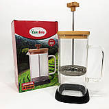 Чайник заварювальний френч прес Con Brio CB-6680W 800 мл, Френчпрес для кави, Чайник прес для чаю TI-87, фото 3