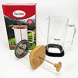 Чайник заварювальний френч прес Con Brio CB-6680W 800 мл, Френчпрес для кави, Чайник прес для чаю TI-87, фото 8