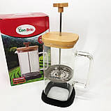 Чайник заварювальний френч прес Con Brio CB-6680W 800 мл, Френчпрес для кави, Чайник прес для чаю TI-87, фото 2