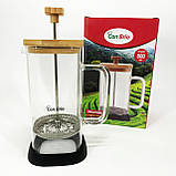 Чайник заварювальний френч прес Con Brio CB-6680W 800 мл, Френчпрес для кави, Чайник прес для чаю TI-87, фото 6