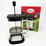 Домашній френч-прес Con Brio 600 мл CB-6660B, Френч-прес для кави до кавоварки, Красивий заварник EO-78, фото 9