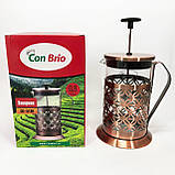 Ручний френч прес для чаю Con, Прес-заварник для чаю Френч-прес френч-прес з легким доглядом TD-93, фото 4