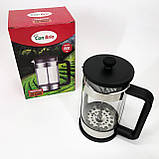 Ручний френч прес для чаю Con Brio CB-6560 600 мл, Міцний френч-прес з нержавіючої сталі XV-81, фото 9