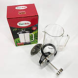 Френч-прес з хорошого матеріалу, Домашній френч-прес, Ручний френч прес для чаю Простий WO-74, фото 5