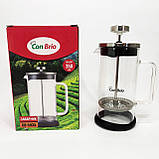 Френч-прес з хорошого матеріалу, Домашній френч-прес, Ручний френч прес для чаю Простий WO-74, фото 7