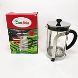 Стильний френч-прес для чаю та кави Con, Заварник френч-прес, Ексклюзивні заварювальні чайники XL-26, фото 3
