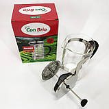 Зручний чайник для заварювання зі скла з ситом, Заварник скляний з пресом, Френч-прес для дому та офісу ZH-35, фото 5