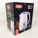 Чайники на підставці, Електричний безшумний чайник з автоматичним відключенням, Електрочайник сталь HJ-92, фото 2