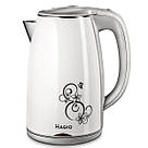 Чайники на підставці, Електричний безшумний чайник з автоматичним відключенням, Електрочайник сталь HJ-92, фото 5