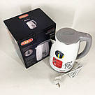 Чайники на підставці, Електричний безшумний чайник з автоматичним відключенням, Електрочайник сталь HJ-92, фото 9