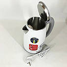 Чайники на підставці, Електричний безшумний чайник з автоматичним відключенням, Електрочайник сталь HJ-92, фото 10