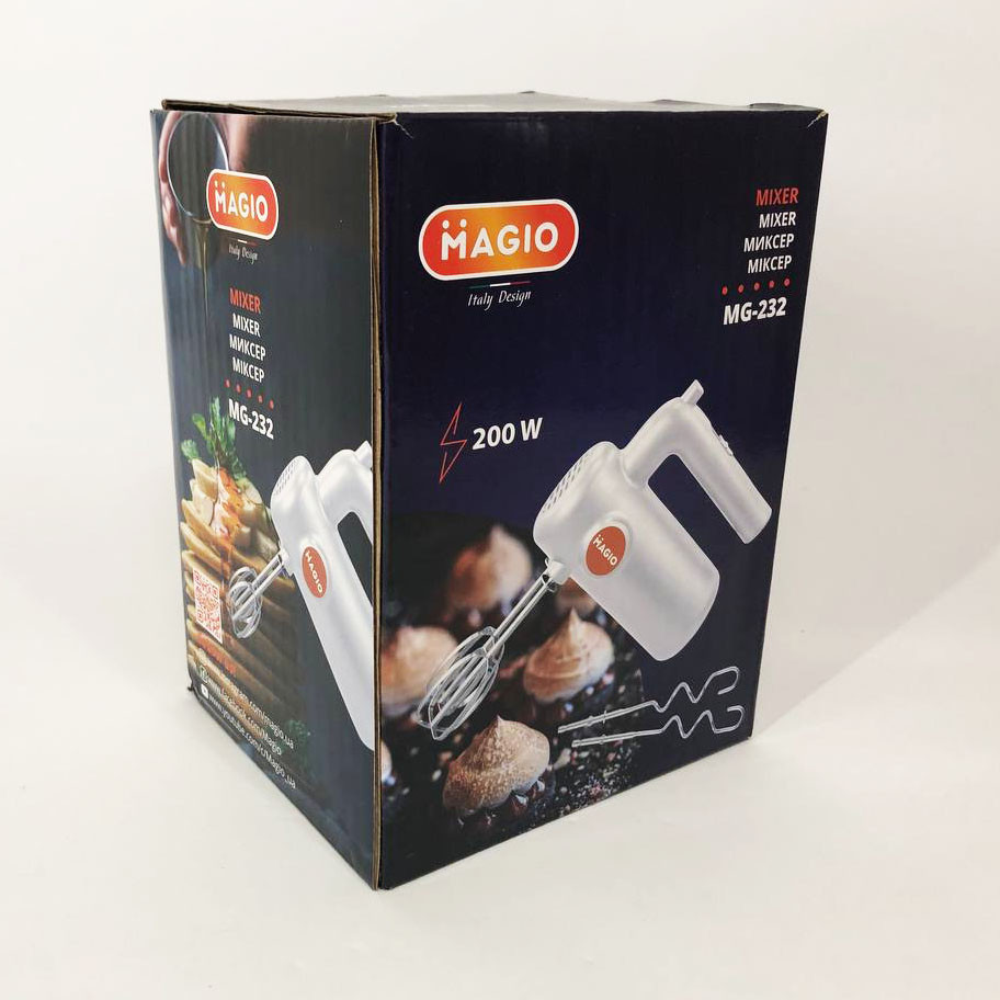 Надійний невеликий міксер для кухні MAGIO MG-232, Міксер для кремів і мусів Кращий ручний JR-36, фото 1