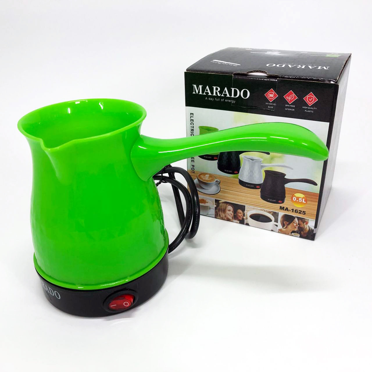 Електротурка з автоматичним відключенням Marado MA-1625, Турка для приготування кави KV-96, фото 1