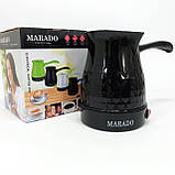Турка 500 мл Marado MA-1625, Електротурка при закипанні, Електро турка Електрична кавоварка IQ-84, фото 6