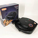 Бутербродниця гриль сендвічниця, Бутербродниця мультимейкер, бутербродниці настільний гриль DK-72, фото 5