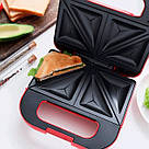 Електрична сендвічниця-бутербродниця, Бутербродниця гриль сендвічниця, Бутербродниця гриль NM-77, фото 7