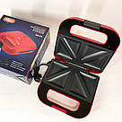 Електрична сендвічниця-бутербродниця, Бутербродниця гриль сендвічниця, Бутербродниця гриль NM-77, фото 9