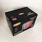 Тостер на 2 скибочки з терморегулятором Magio MG-286, Тостер подвійний для замороженого хліба LB-14, фото 2