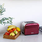 Тостер на 2 скибочки з терморегулятором Magio MG-286, Тостер подвійний для замороженого хліба LB-14, фото 6