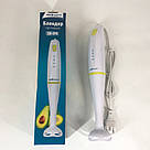 Електричний блендер для збивання, Занурювальний блендер з металевим корпусом, Кухонний комбайн для дачі MT-39, фото 3