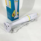 Електричний блендер для збивання, Занурювальний блендер з металевим корпусом, Кухонний комбайн для дачі MT-39, фото 9