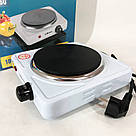 Плита електрична настільна електроплитка Sea Breeze SB-060 белая, Дискова плита для дому RM-62, фото 4