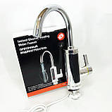 Кран водонагрівач для маленького умивальника Delimano, Кран електроводонагрівач, Миттєвий нагрівач води MD-46, фото 2