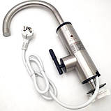 Кран водонагрівач для маленького умивальника Delimano, Кран електроводонагрівач, Миттєвий нагрівач води MD-46, фото 4