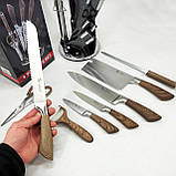 Кухонні ножі для готування UNIQUE UN-1833, Професійні ножі для домашньої кухні Сучасні кухонні NC-68, фото 5