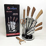 Кухонні ножі для готування UNIQUE UN-1833, Професійні ножі для домашньої кухні Сучасні кухонні NC-68, фото 2