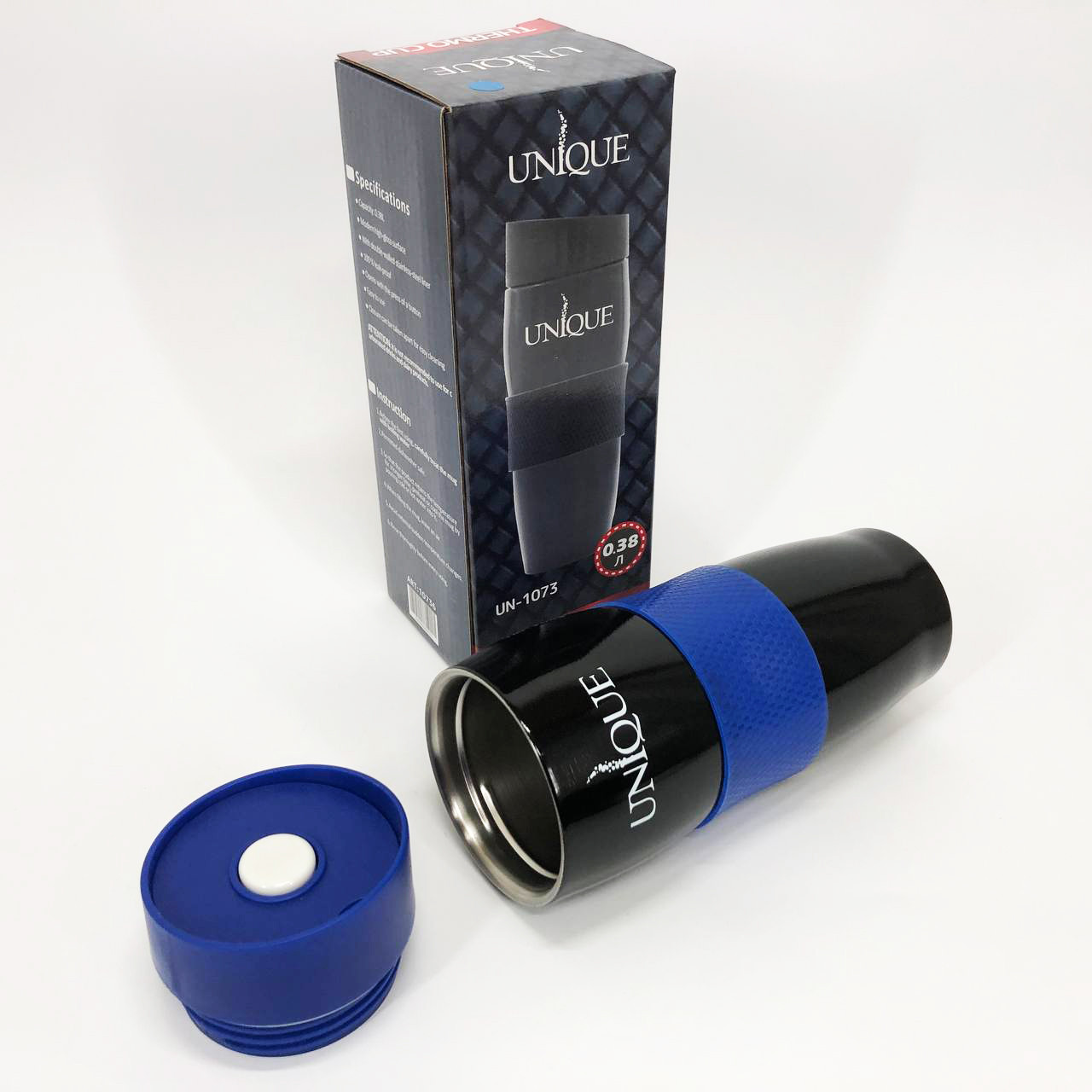 Термос для чаю UNIQUE UN-1073 0.38 л, Термос у вигляді пляшки, Термокухоль для хлопчика VU-82, фото 1