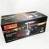 Потужна побутова м'ясорубка для дому Domotec MS-2018 2500 Вт, М'ясорубки хорошої якості XL-83, фото 2