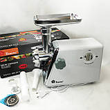 Потужна побутова м'ясорубка для дому Domotec MS-2018 2500 Вт, М'ясорубки хорошої якості XL-83, фото 4